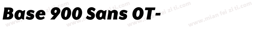 Base 900 Sans OT字体转换